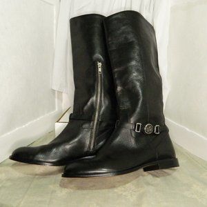 Coach black knee high riding boots gently used
